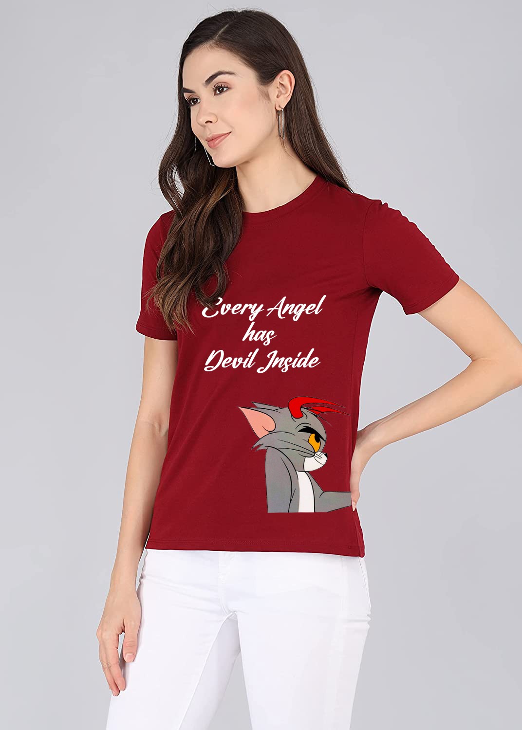 TOM & JERRY printed t-shirt for Women