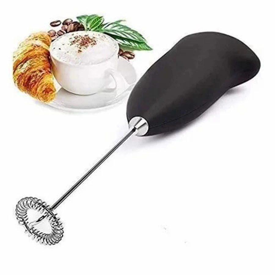 Coffee Beater Milk FROTHER Shaker Electric Foam Maker & Mixer Hand Blender Mini Handy Manual Battery Operated Egg Beater LASSI Butter GHEE Maker