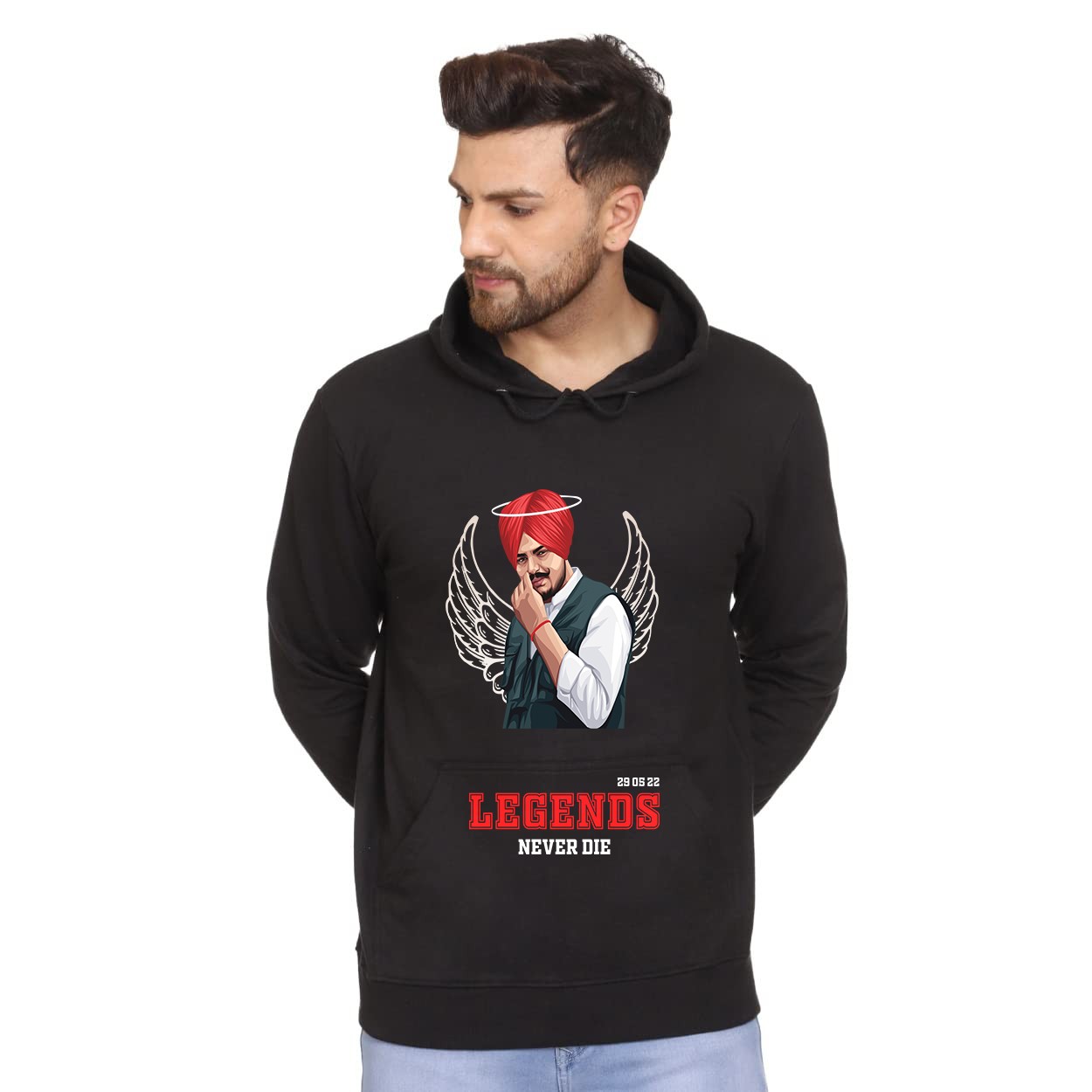 Men's Sidhu Moosewala Hoodie by iKing