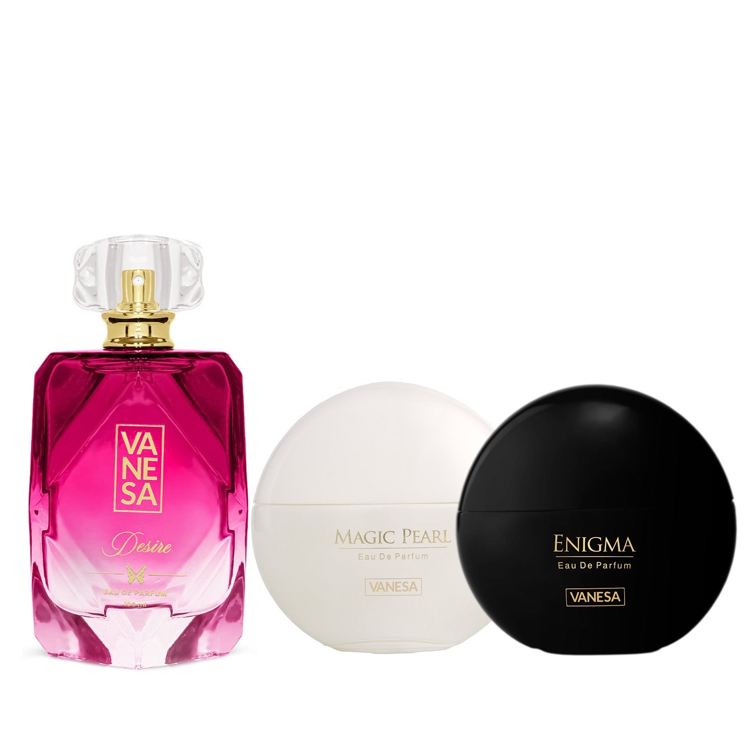 VANESA Desire, Magic Pearl, Enigma 100ml + 50ml x 2