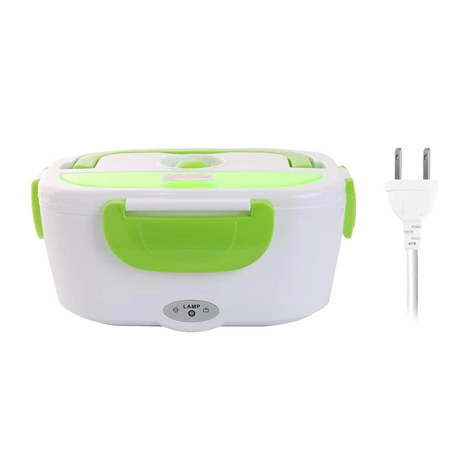 Electric Lunch Box 2 in 1, Electric Lunch Box Food Heater Car and Home Use Portable Lunch Heater 110V & 12V 40W - Stainless Steel Portable Food Warmer