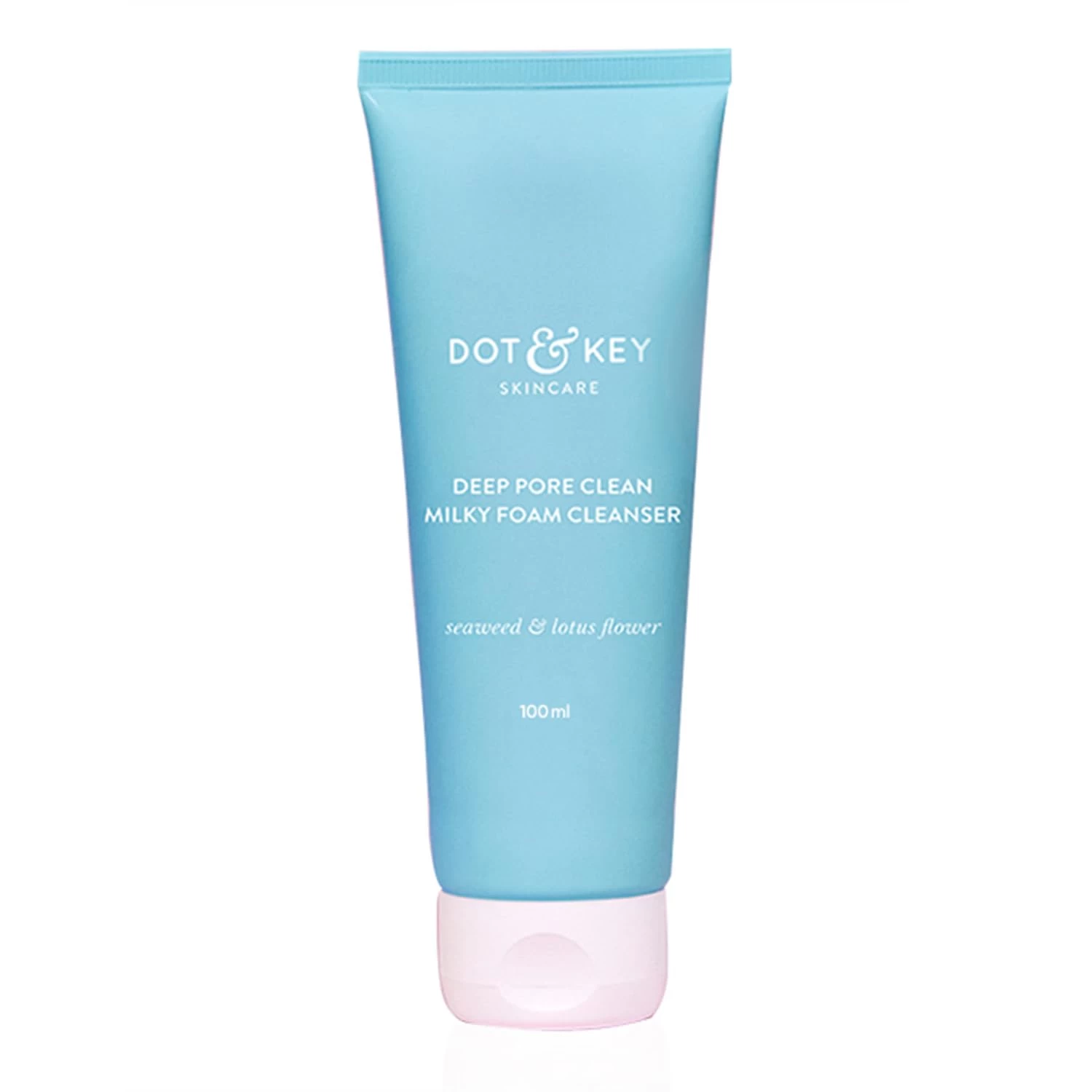 Dot & Key Deep Pore Clean Foaming Face Wash for Daily Use | Facewash with Seawood Extract | Minimizes Pores, Controls Excess Oil & Keeps Skin Hydrated | For All Skin Types | For Women & Men | 100ml