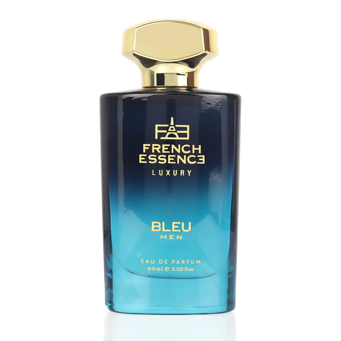French Essence Bleu Men’s Luxury Perfume | Juniper & Musk Long Lasting Eau de Parfum | Bold Masculine Scent | 60 ml