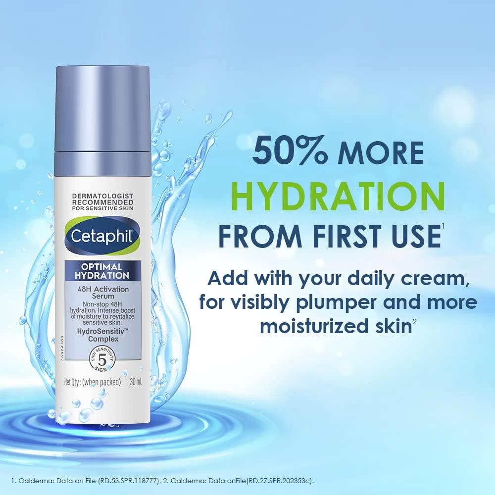 Cetaphil Optimal Hydration Lightweight Serum 30 ml | Fast absorbing |