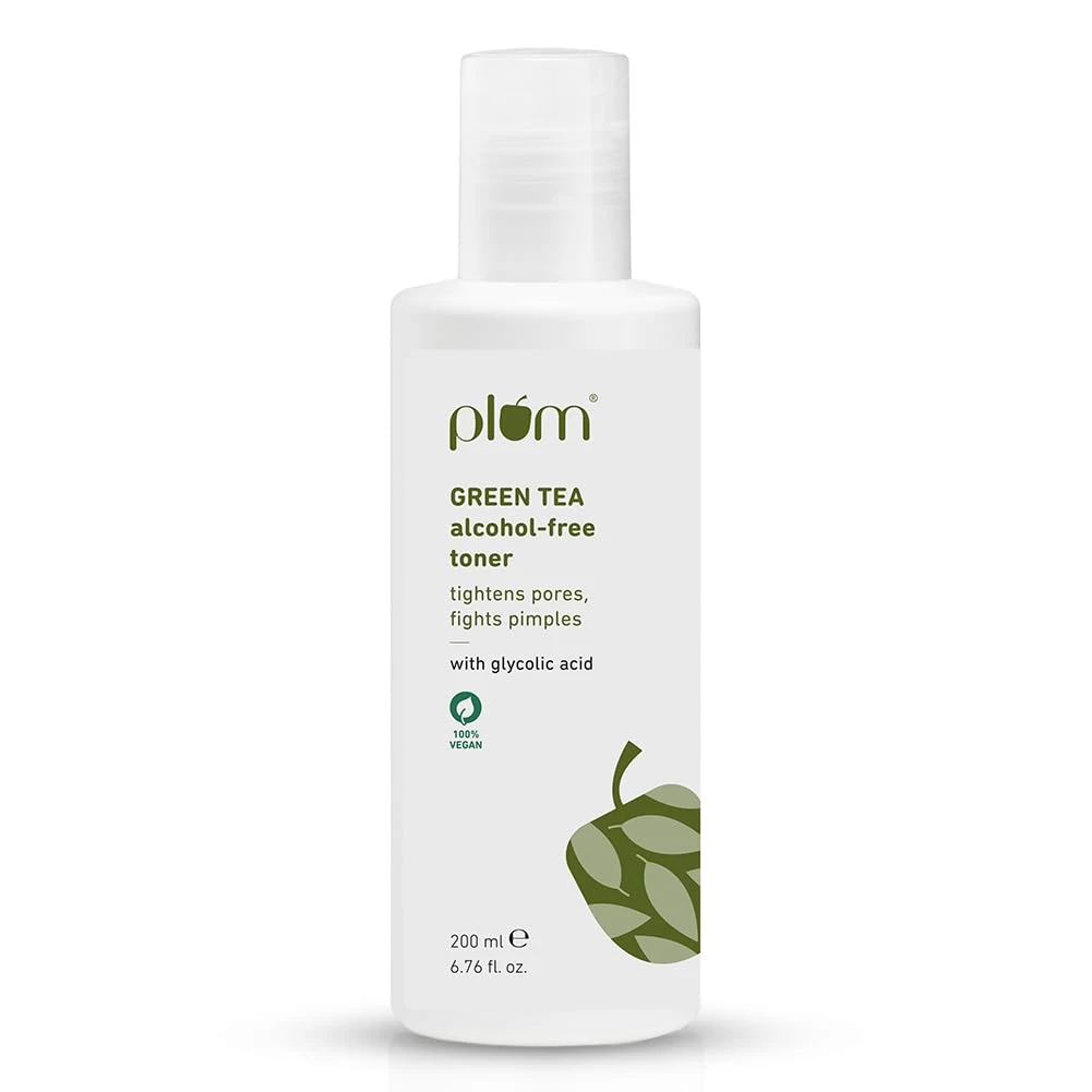 Plum Green Tea Face Toner For Oily, Acne-Prone Skin | With Glycolic Acid | Alcohol-Free