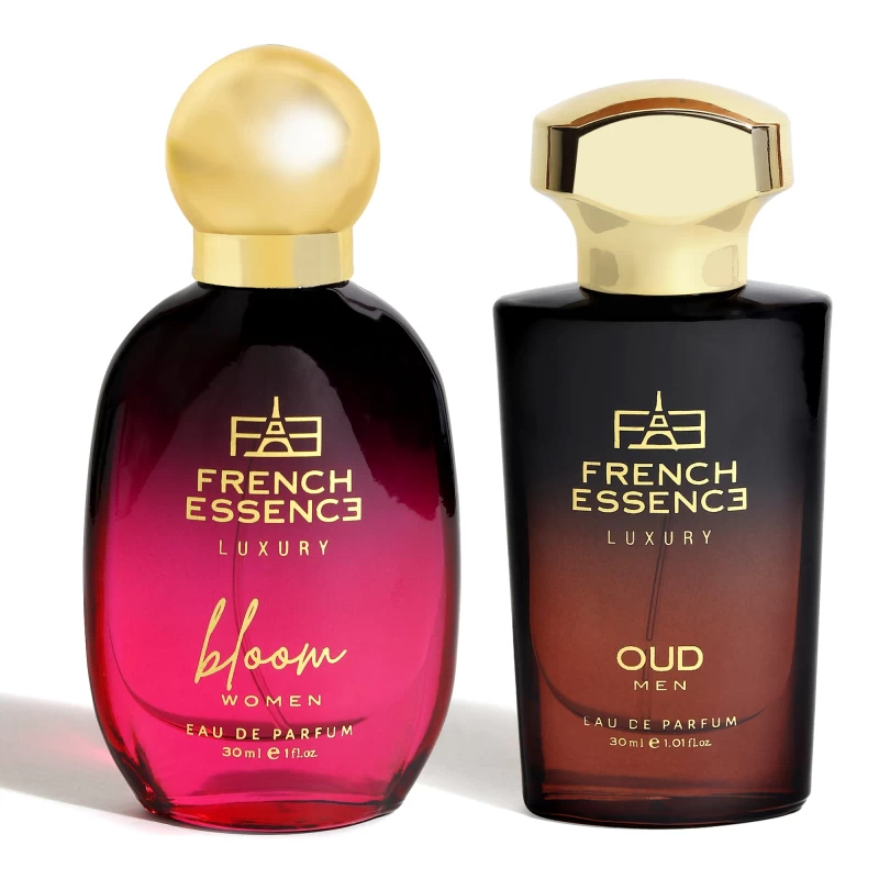 FRENCH ESSENCE Luxury Premium Bloom & Oud Perfume Gift Set Long Lasting Fragrance Scent Eau de Parfum