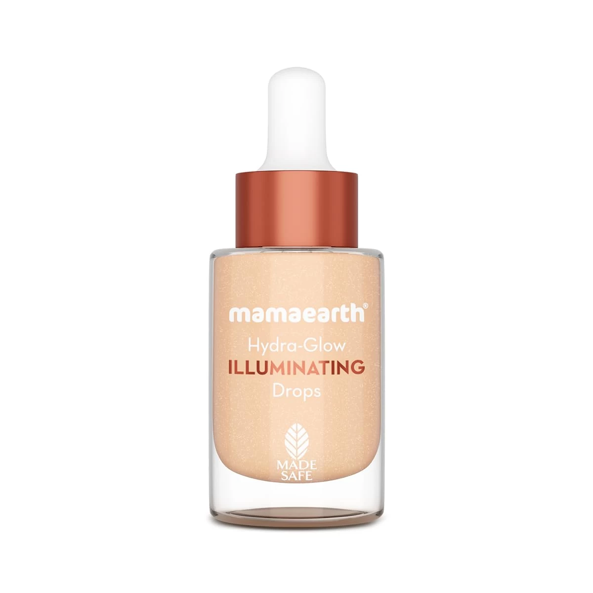 Mamaearth Hydra-Glow Illuminating Drops With Vitamin C & Hyaluronic Acid - 15Ml | All Skin Type Multi-Purpose Primer Drops |Light Moisturizes Skin | Gives Non-Greasy Dewy Finish