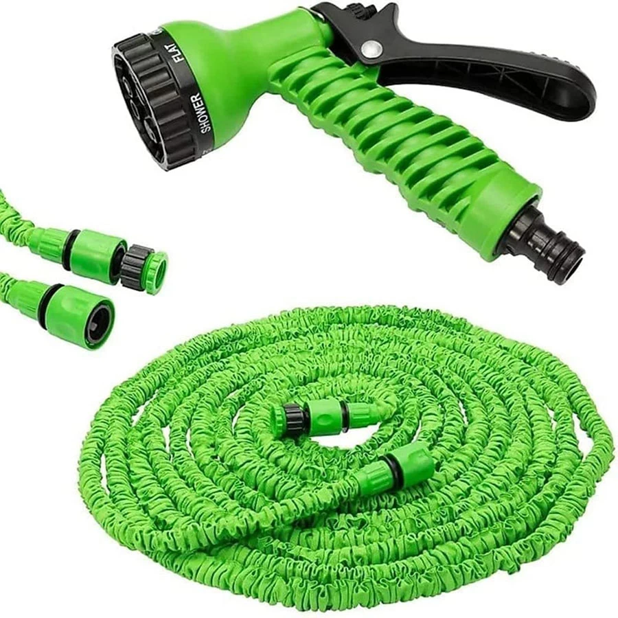 Magic Expandable Garden Hose Pipe with 7-in-1 Spray Nozzle - Up to 3X Length Strong Latex Core Leak Proof Kink Free Hose for Home & Garden