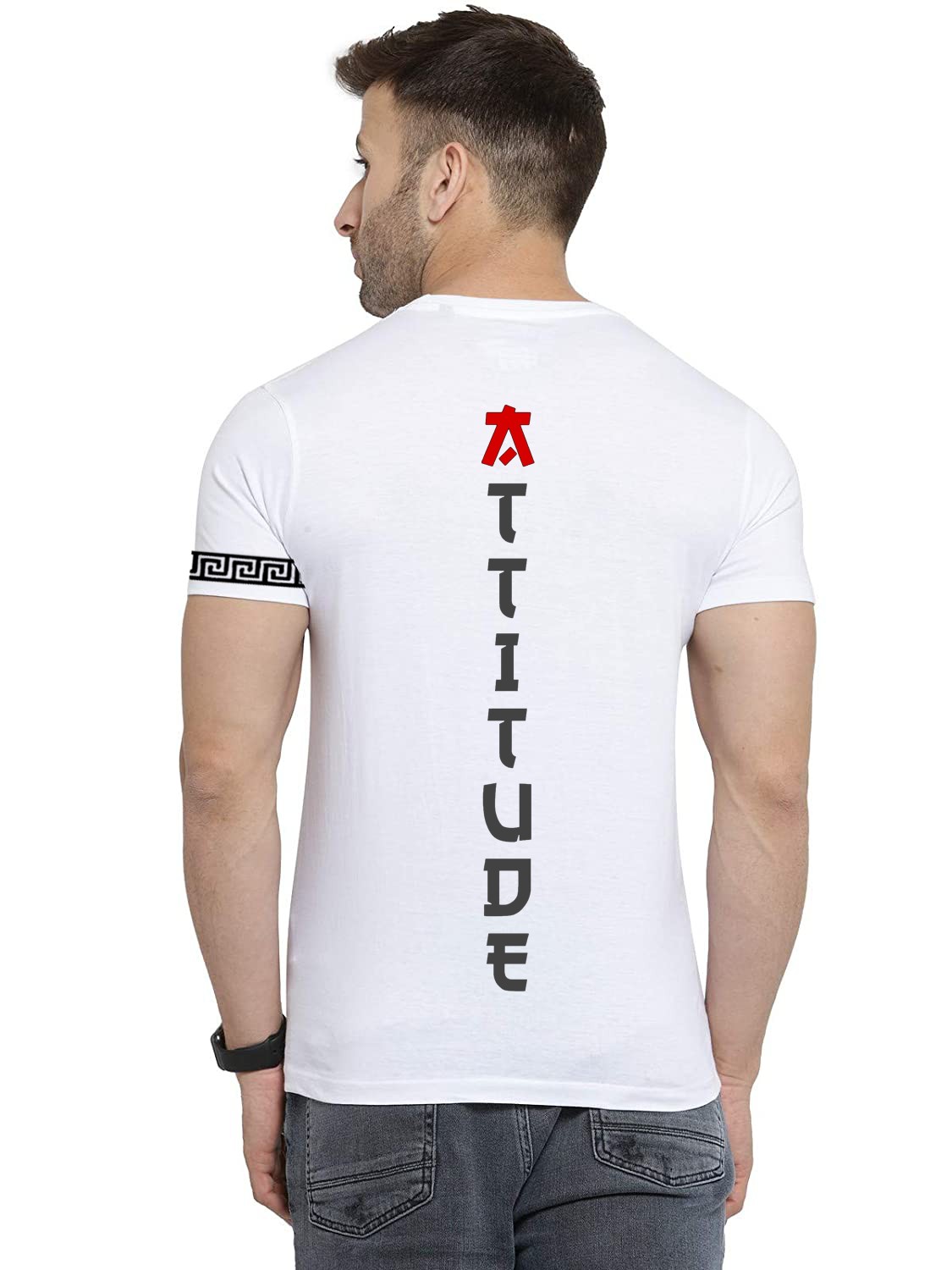 Attitude Designer printed t-shirt for men