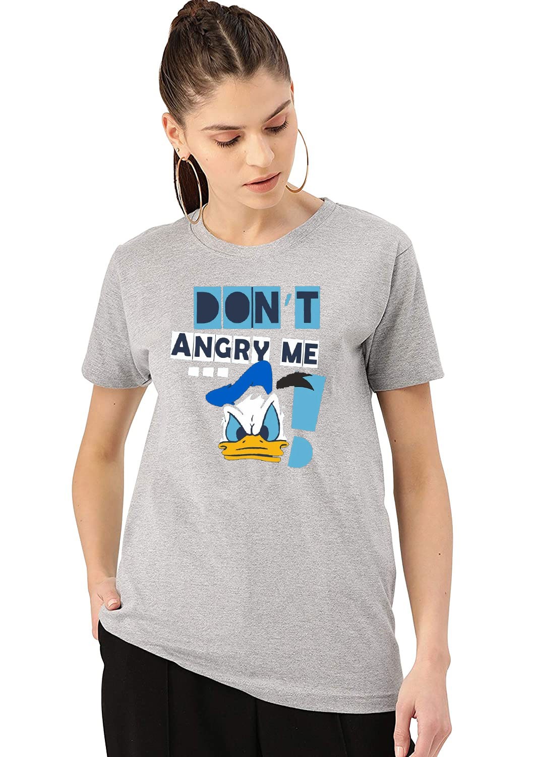 DON'T ANGRY ME  printed t-shirt for Women