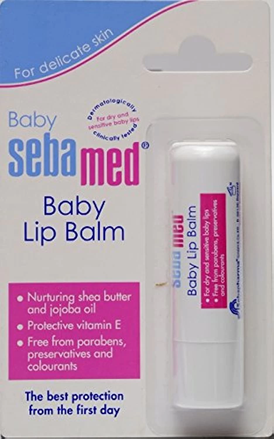 Sebamed Baby Lip Balm|Soft Baby Lips|With Shea butter, Jojoba Oil & Beeswax|4.8 gm