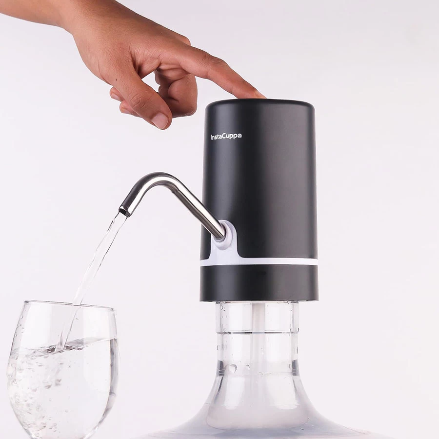 Automatic Water Dispenser for 20 Liter Cans, USB Rechargeable Pump, LED Display Bottom Loading Water Dispenser