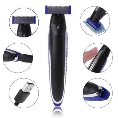 Rechargeable Trims Edges Electric Razor Personal Hair Cleaning Shaver