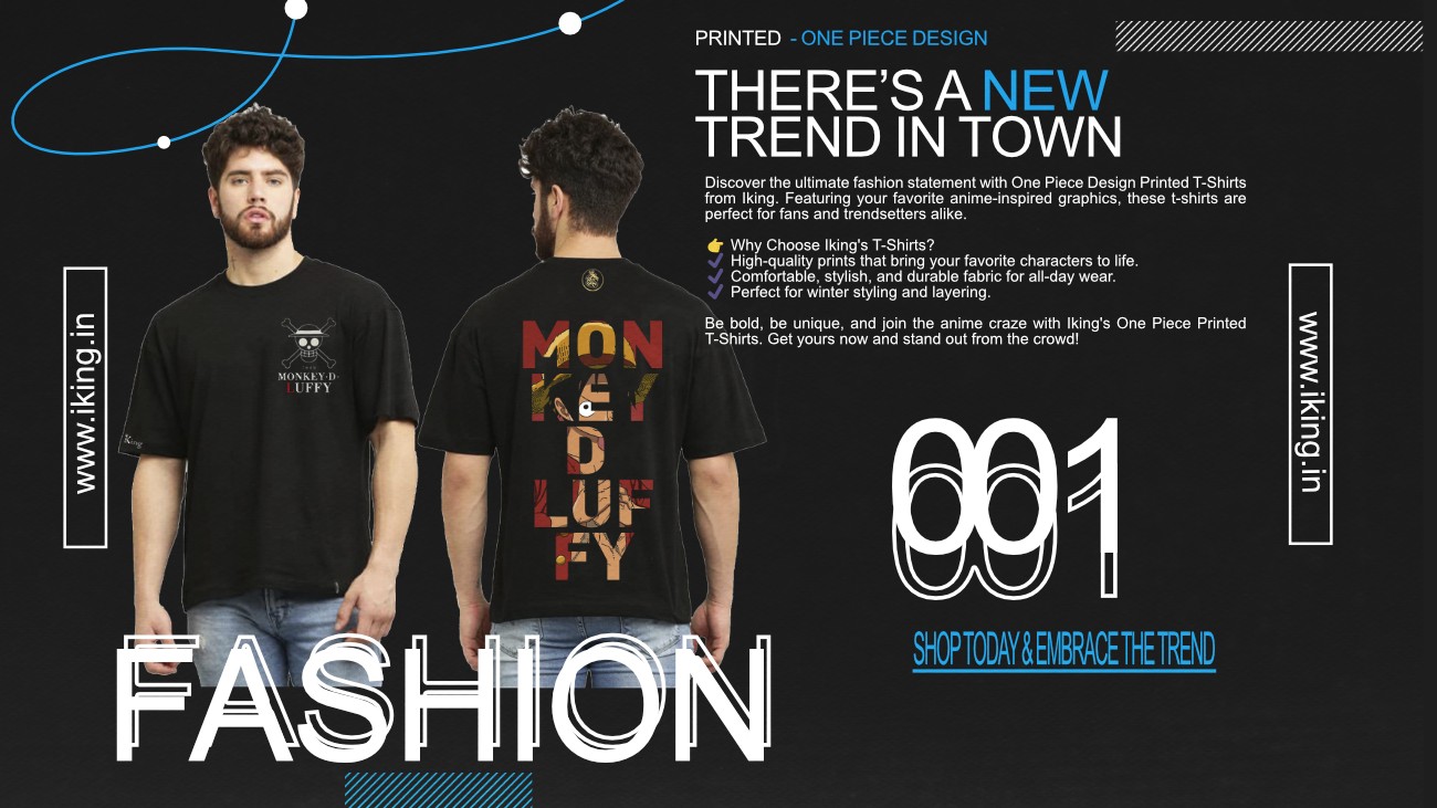 "Upgrade Your Wardrobe with Cotton Bio-Wash Printed T-Shirts from iking"