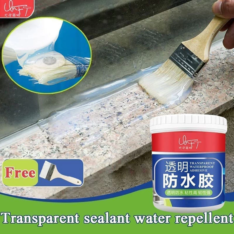 Invisible Waterproof Glue, Clear Waterproof Gel, Water Repellent Adhesive (300 ml)