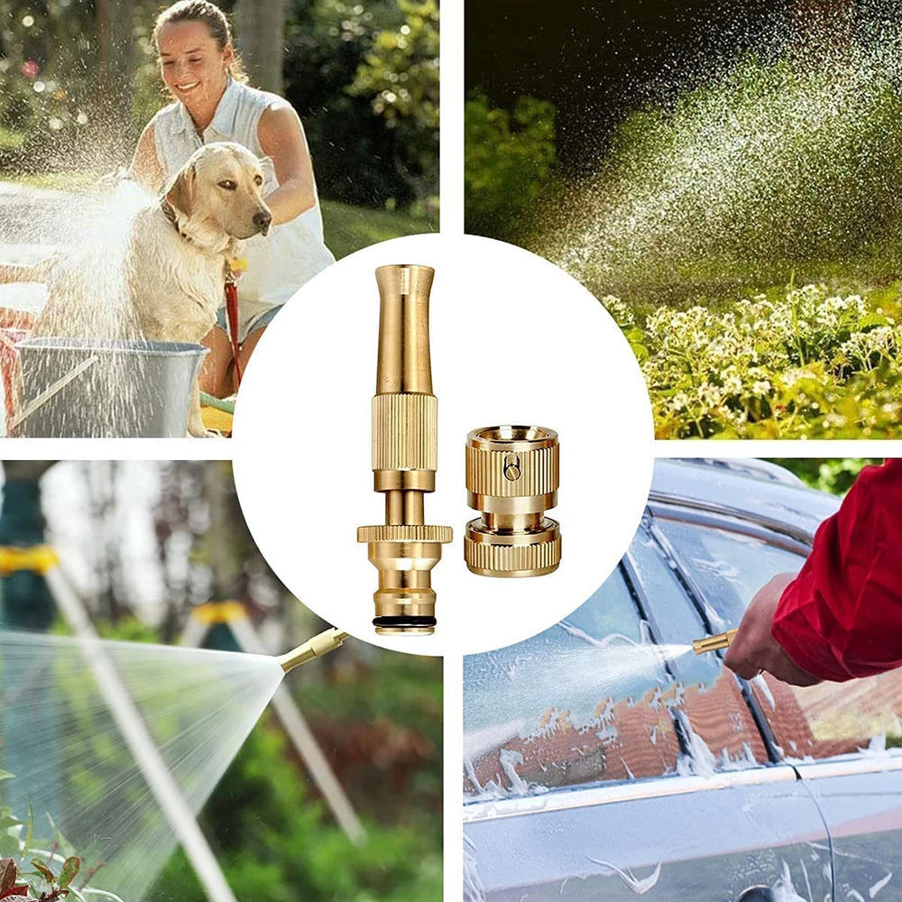 Bonsly Brass Nozzle Water Gun Spray Hose Nozzles Spray Gun