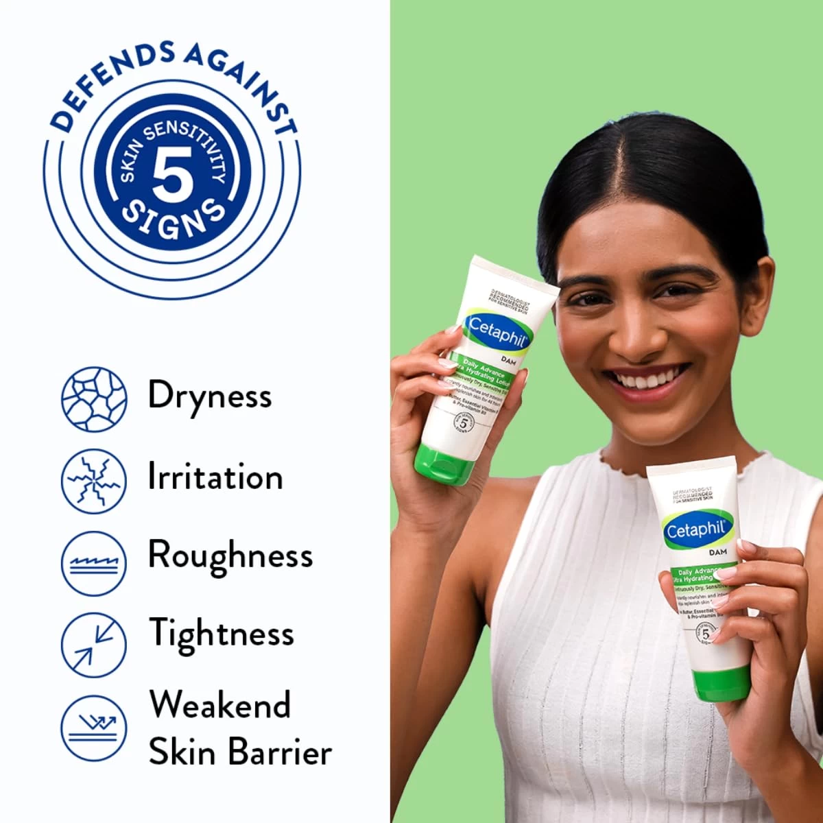 Cetaphil DAM Daily Advance Ultra Hydrating Lotion for Dry, Sensitive Skin, 50g