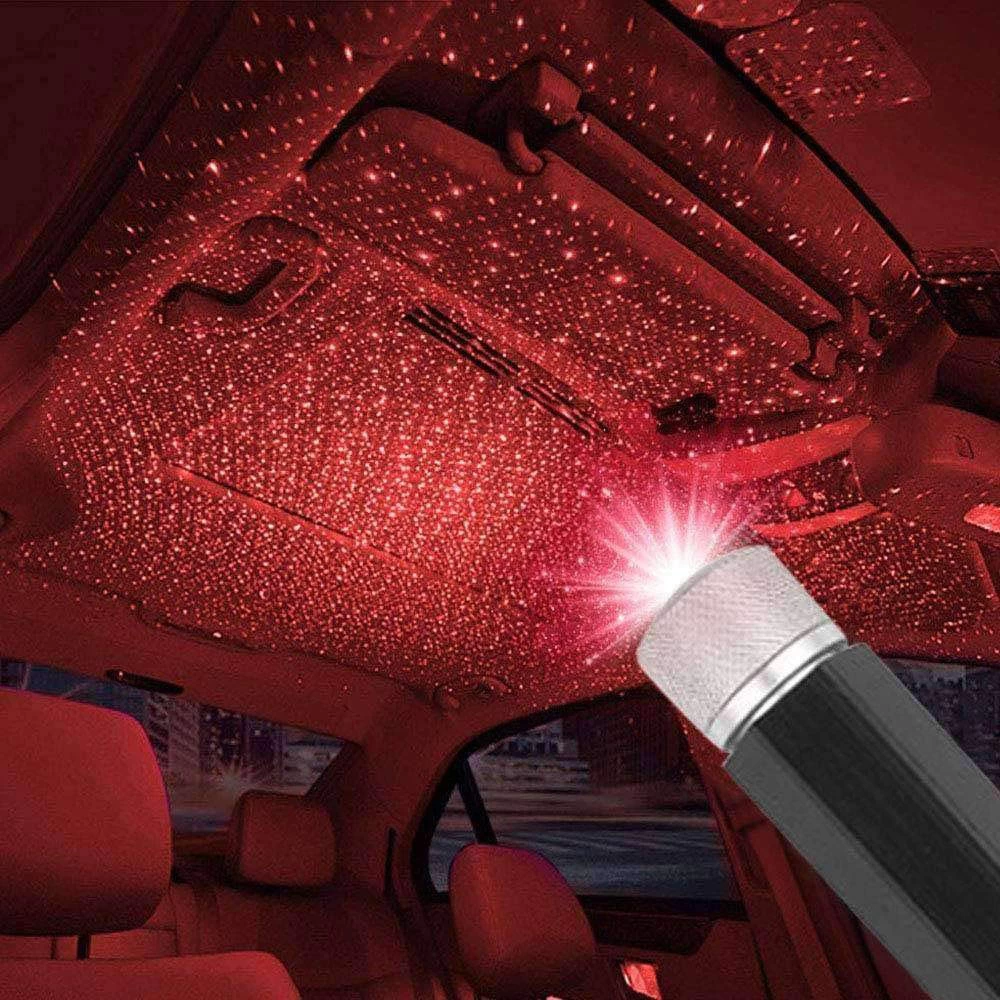 Portable Decoration Disco USB Car Interior Star Projector Night Lights for Room Home Bedroom Party Christmas Wedding