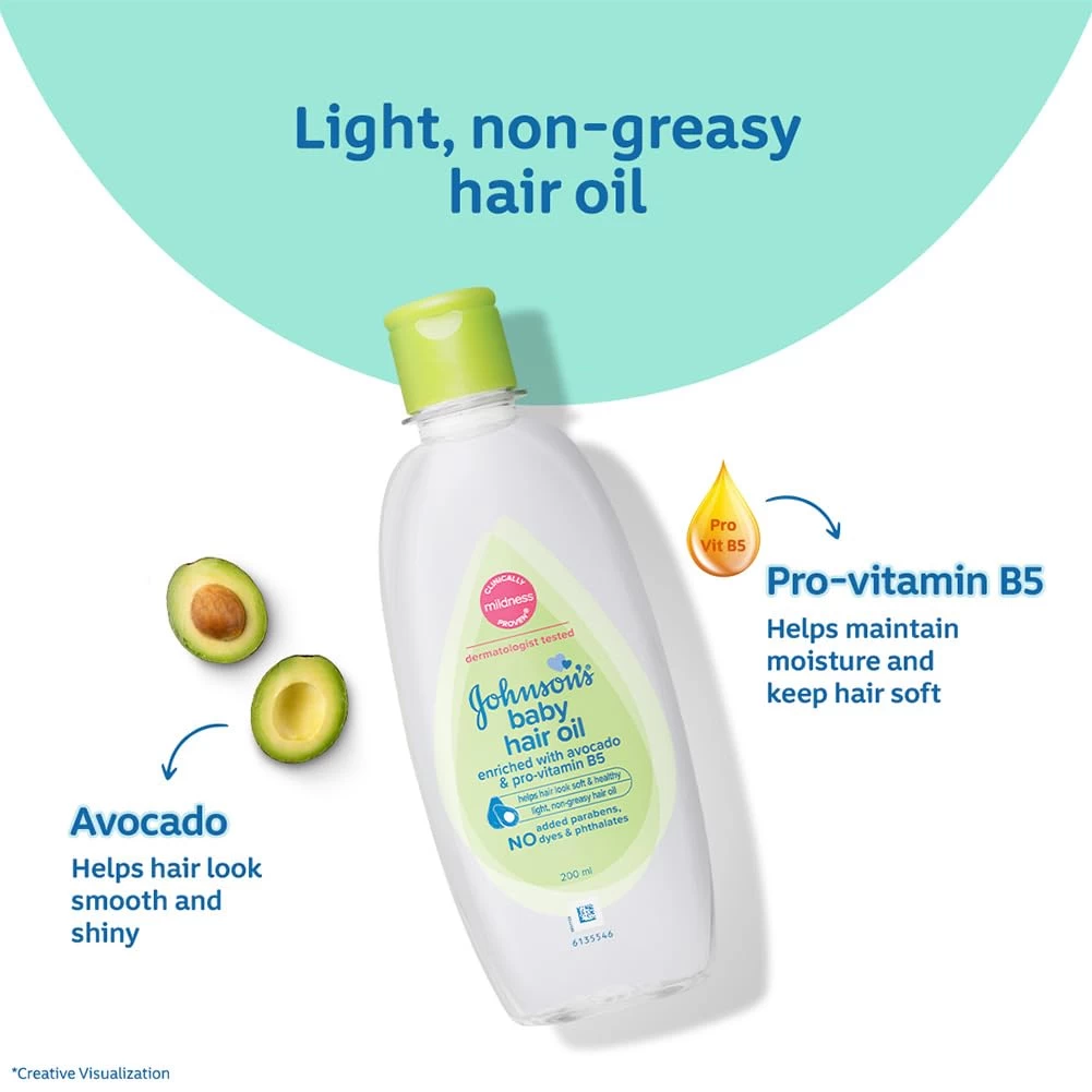 Johnson's Baby Hair Oil Combo (200ml x 2)