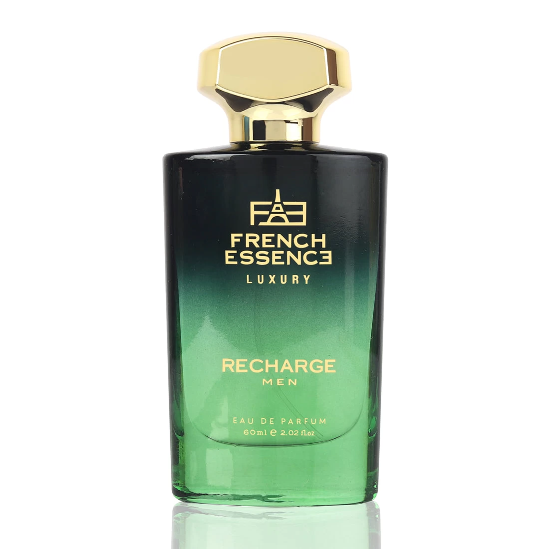 French Essence Recharge Premium Perfume for Men | Long Lasting Luxury Eau de Parfum | Fresh Citrusy & Musk Scent | Ideal Gift Perfume | 60 ml
