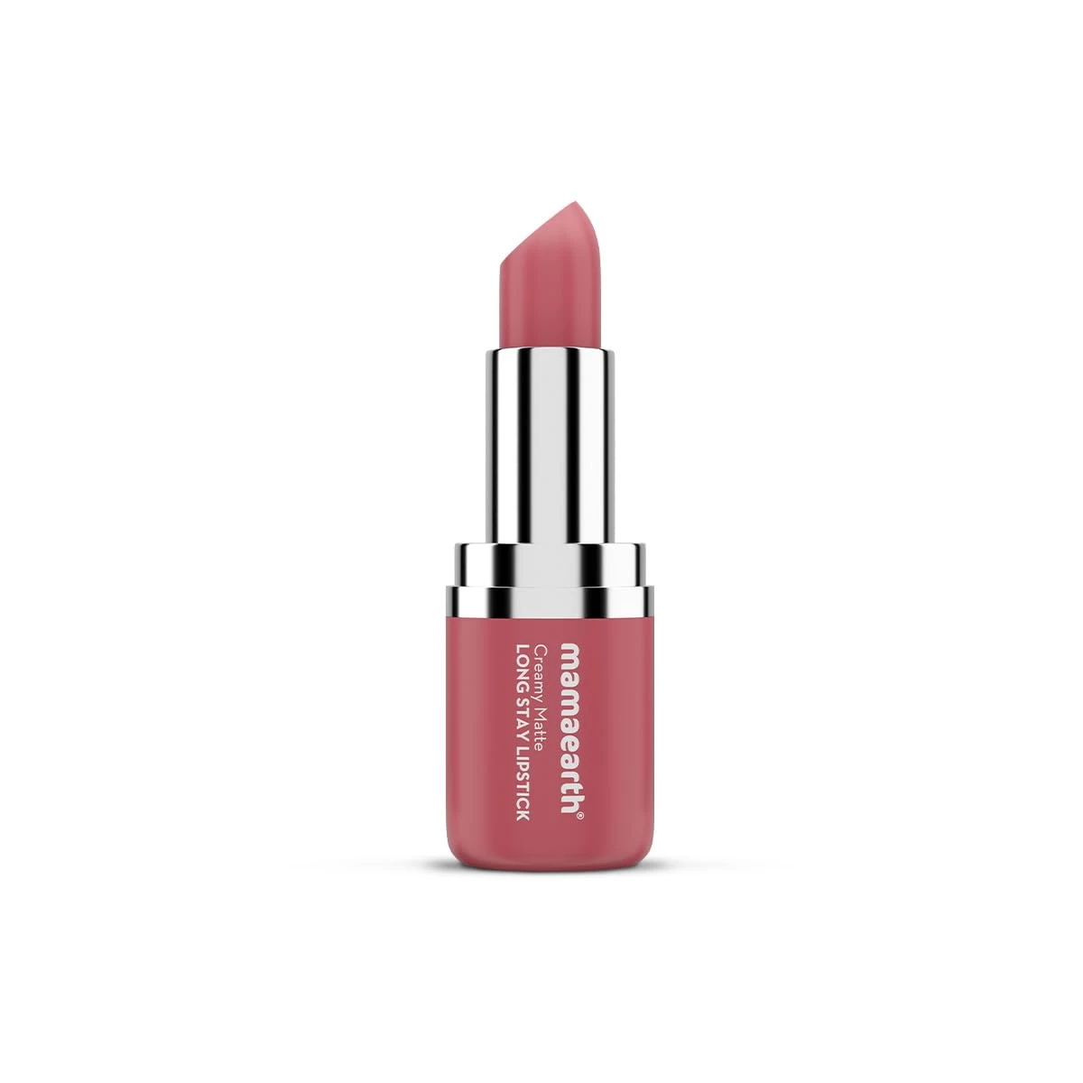 Mamaearth Creamy Matte Long Stay Lipstick with Murumuru Butter and Vitamin E for 8-Hour Long Stay (Flakeproof & Non-Drying) |